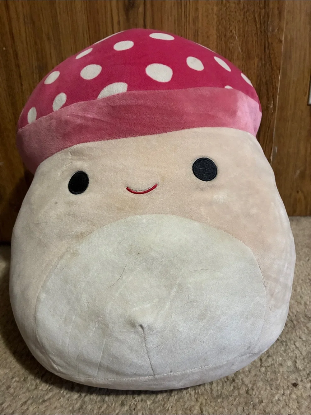 Squishmallows Pink Polka Dot Mushroom Plush